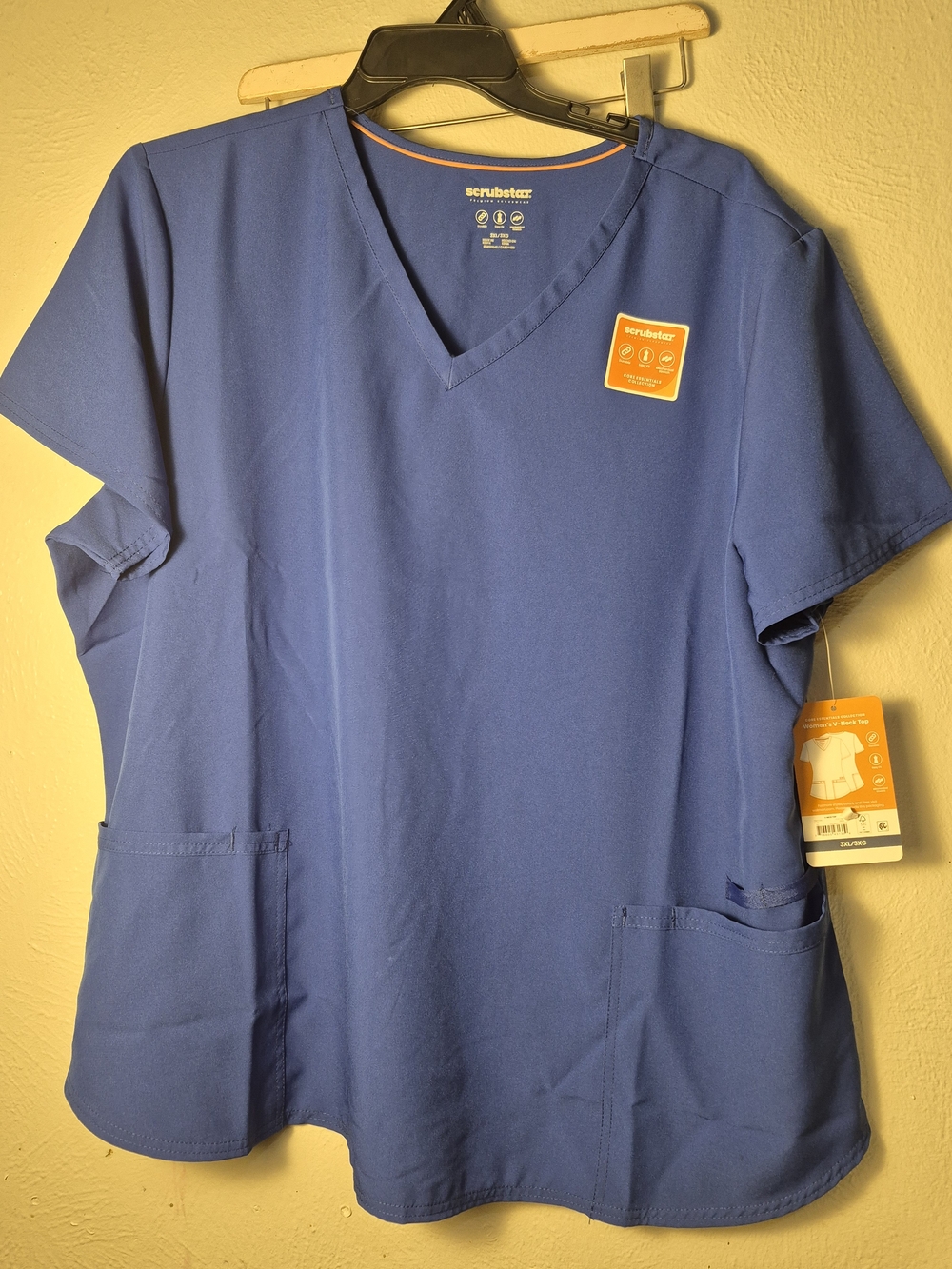 Scrubstar Ladies V-Neck Scrub Top — Blue